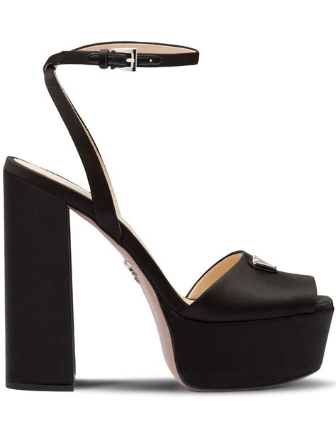 prada satin platform|prada sandals for sale.